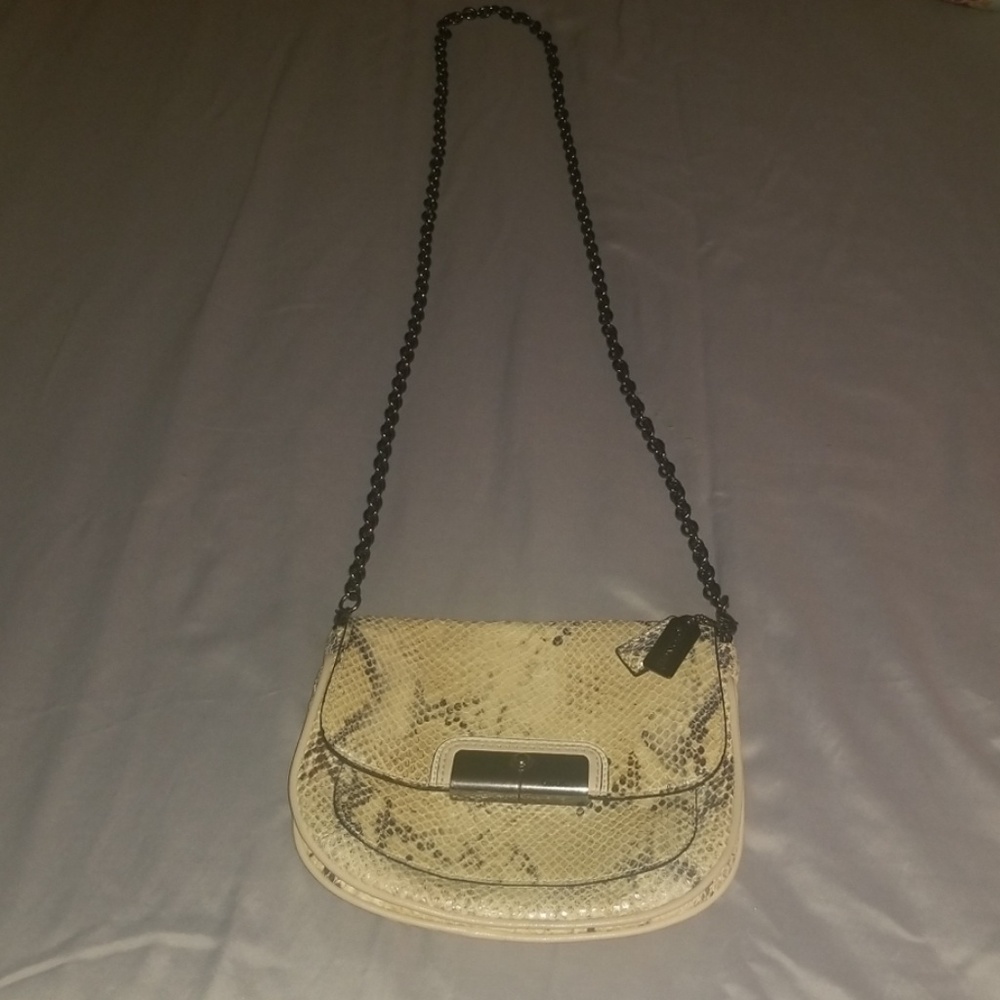 Coach Python Crossbody Purse - Picture 2 of 8